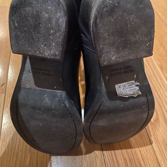 Barneys black leather over the knee black boots. Made in Italy. Vintage Size 37